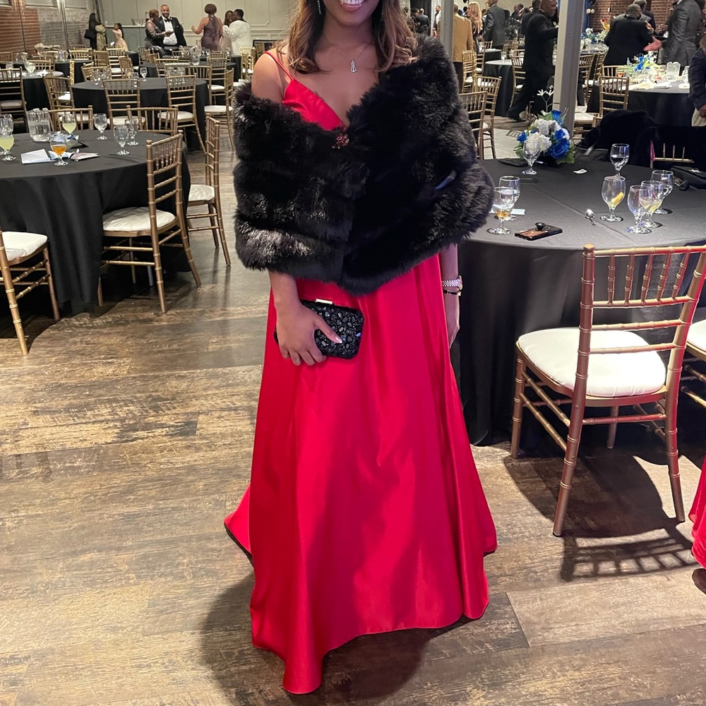 Betsy and Adam Red Ball Gown